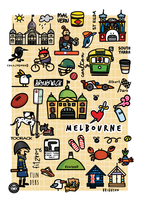 Tea Towel Love Melbourne