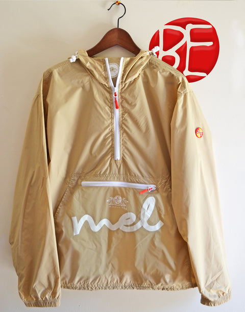 beige and red windbreaker melbourne