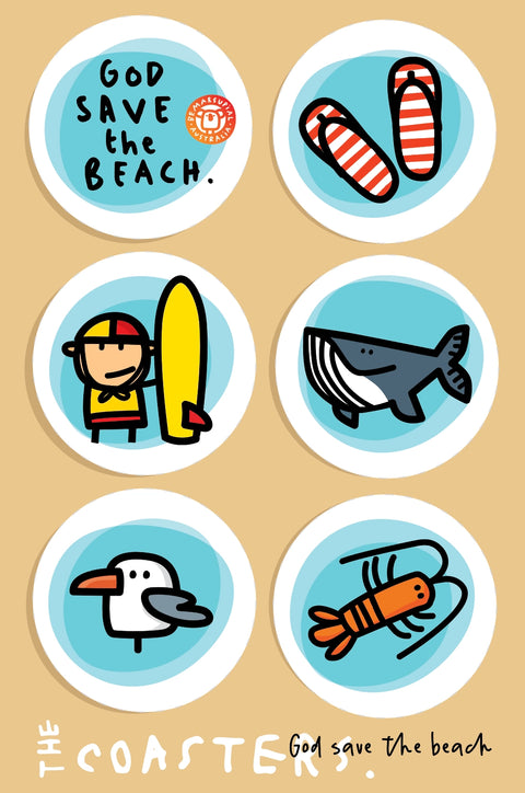 God Save the Beach (box of 6)