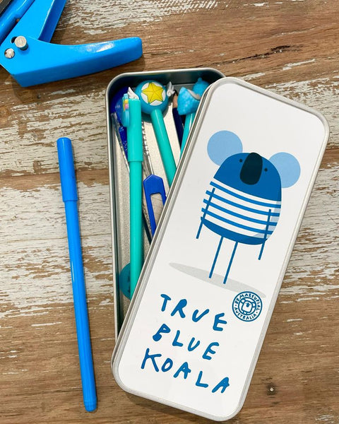 True Blue Koala - Pencil Tin Box