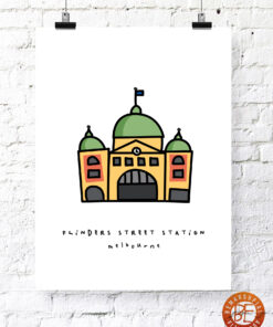 flinders street station minimalist