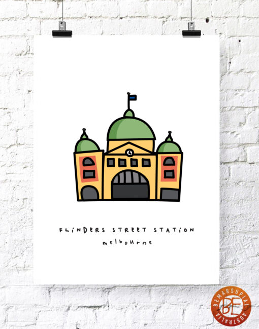 flinders street station minimalist
