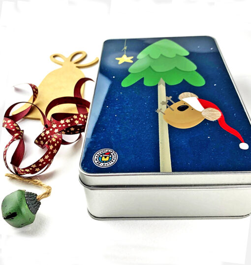 Santa Koalaus Christmas tin box